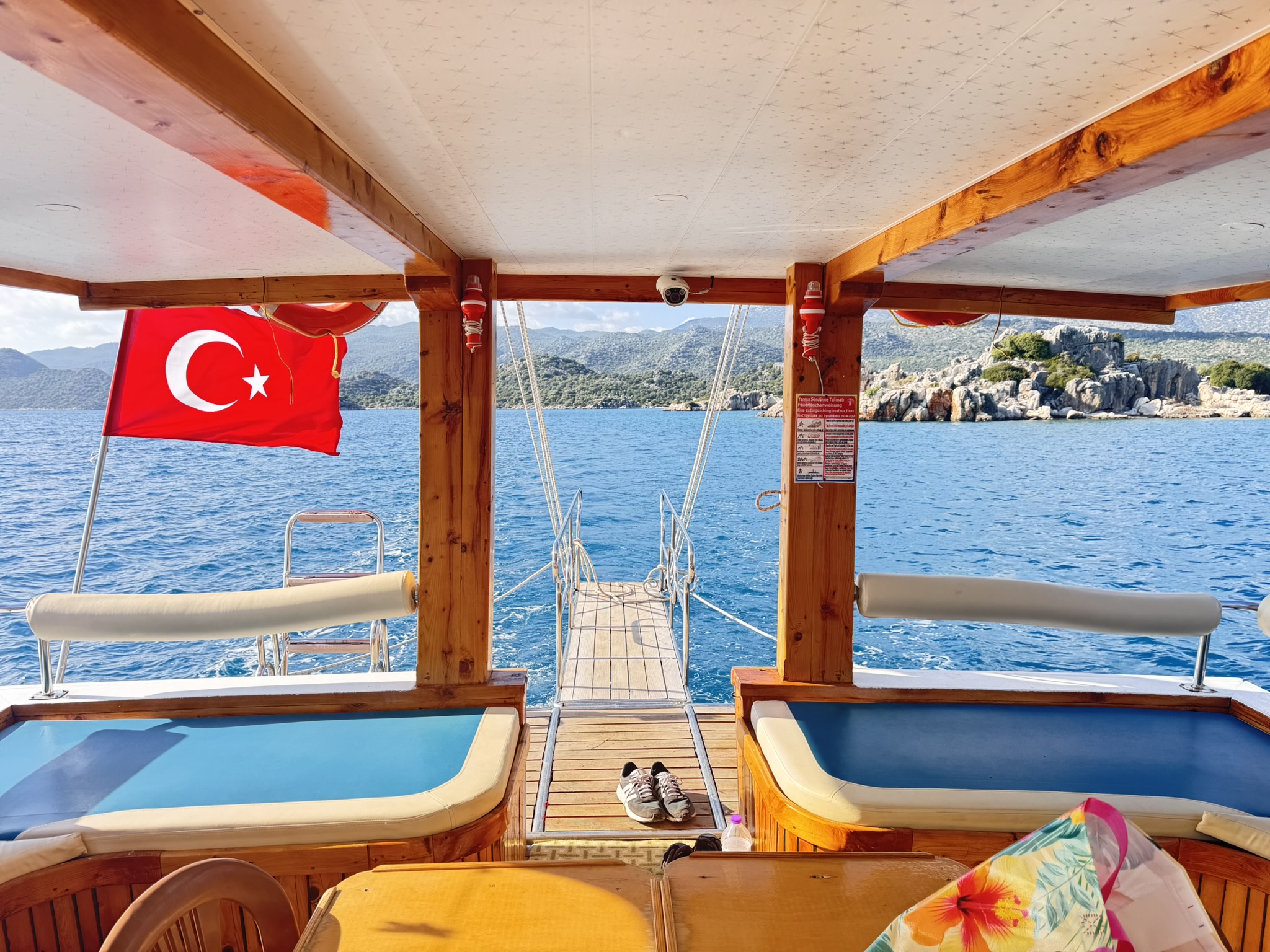 Boat relaxation area